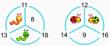14, 15, 16, 17, 18 trừ đi một số 2 2