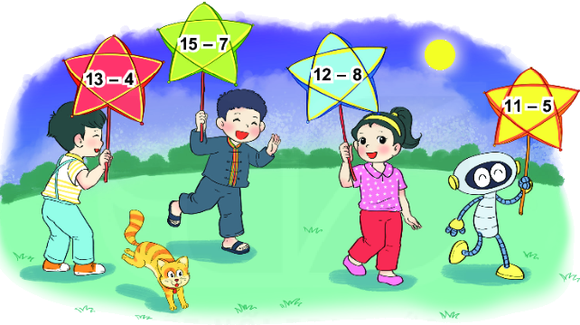 Bài 12: Bảng trừ (qua 10) 3