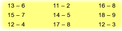 Bài 12: Bảng trừ (qua 10) 3 1