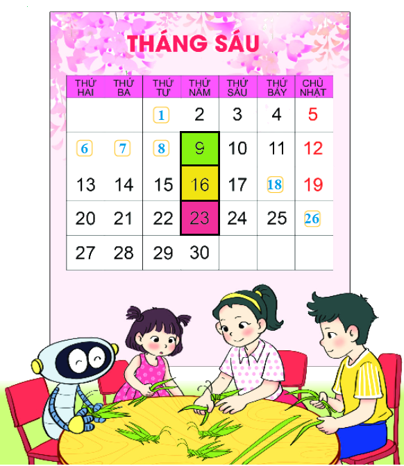 Bài 31. Thực hành và trải nghiệm xem đồng hồ, xem lịch 7 3