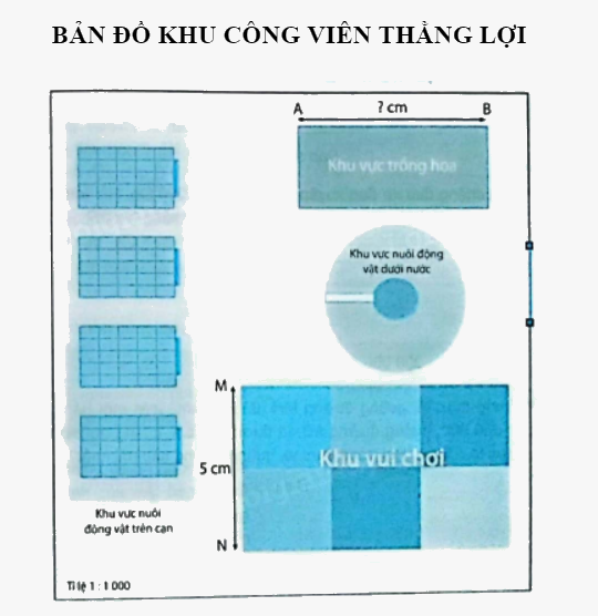 Bài 37: Tỉ lệ bản đồ và ứng dụng (tiết 1) trang 7 vở bài tập Toán 5 - Kết nối tri thức 1