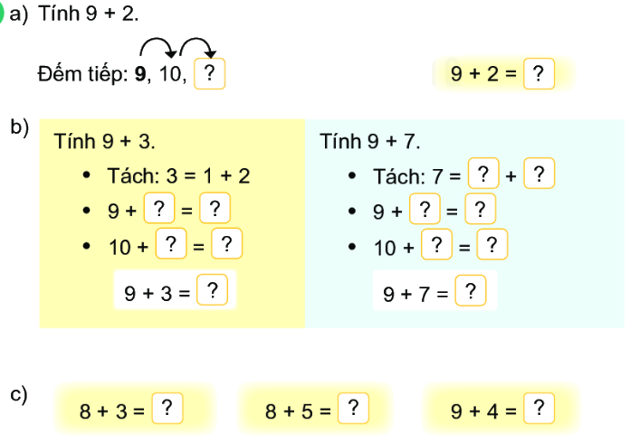 Bài 7: Phép cộng (qua 10) trong phạm vi 20 1 1