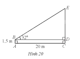 Giải bài 20 trang 88 sách bài tập toán 9 - Cánh diều tập 1 1