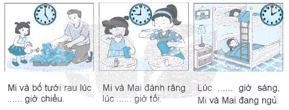 Giải bài 29: Ngày - giờ, giờ - phút (tiết 1) trang 106 Vở bài tập toán 2 - Kết nối tri thức với cuộc sống 0 1