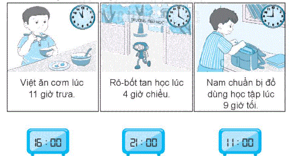 Giải bài 29: Ngày - giờ, giờ - phút (tiết 1) trang 106 Vở bài tập toán 2 - Kết nối tri thức với cuộc sống 1 1