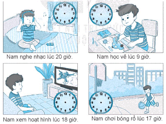 Giải bài 29: Ngày - giờ, giờ - phút (tiết 1) trang 106 Vở bài tập toán 2 - Kết nối tri thức với cuộc sống 7
