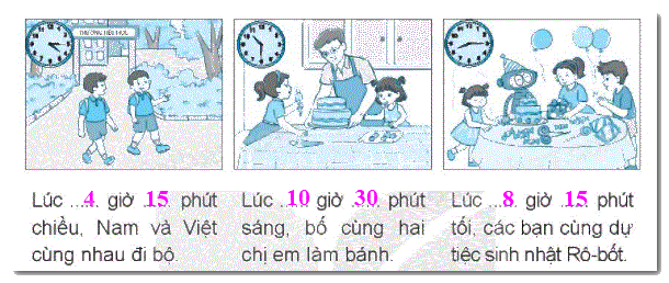 Giải bài 29: Ngày - giờ, giờ - phút (tiết 2) trang 108 Vở bài tập toán 2 - Kết nối tri thức với cuộc sống 2
