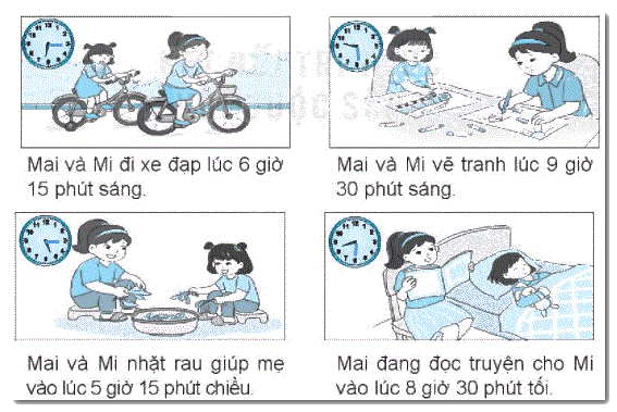 Giải bài 29: Ngày - giờ, giờ - phút (tiết 2) trang 108 Vở bài tập toán 2 - Kết nối tri thức với cuộc sống 3 2