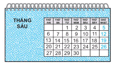 Giải bài 31: Thực hành và trải nghiệm xem đồng hồ, xem lịch (tiết 2) trang 116 Vở bài tập toán 2 - Kết nối tri thức với cuộc sống 2 1
