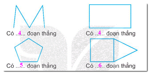 Giải bài 34: Ôn tập hình phẳng (tiết 1) trang 126 Vở bài tập toán 2 - Kết nối tri thức với cuộc sống 2