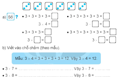 Giải bài 37: Phép nhân (tiết 1) Vở bài tập toán 2 - Kết nối tri thức với cuộc sống 1
