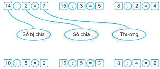 Giải bài 42: Số bị chia, số chia, thương (tiết 1) Vở bài tập toán 2 - Kết nối tri thức với cuộc sống 1