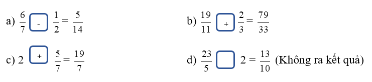 Giải bài 6: Cộng, trừ hai phân số khác mẫu số (tiết 2) trang 21, 22, 23 vở bài tập Toán 5 - Kết nối tri thức 1