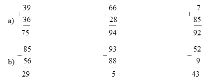 Giải bài 69: Ôn tập phép cộng, phép trừ trong phạm vi 100 (tiết 2) VBT toán 2 - Kết nối tri thức với cuộc sống 1 1
