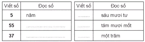 Giải bài: Ôn tập các số đến 100 (trang 7) Vở bài tập toán 2 - Chân trời sáng tạo 3