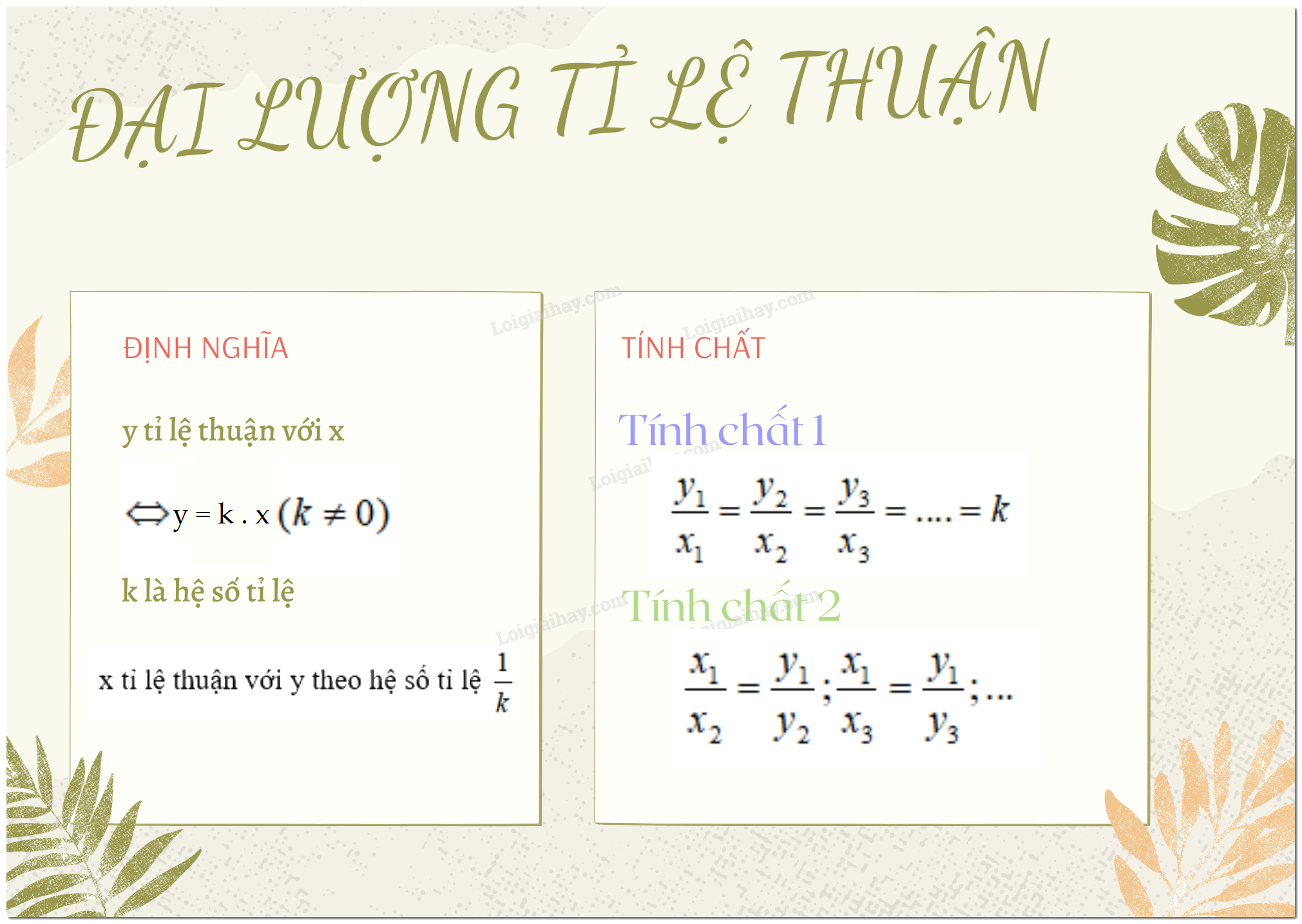 Lý thuyết Đại lượng tỉ lệ thuận Toán 7 Chân trời sáng tạo 1
