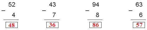 Phép trừ (có nhớ) trong phạm vi 100 (tiếp theo) 2