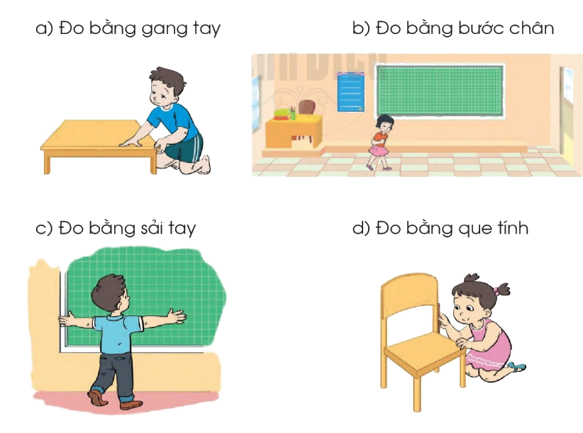 Toán lớp 1 trang 115 - Đo độ dài - SGK Cánh diều 1