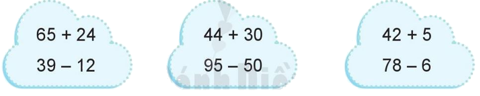 Toán lớp 1 trang 164 - Ôn tập phép cộng, phép trừ trong phạm vi 100 - SGK Cánh diều 1 1