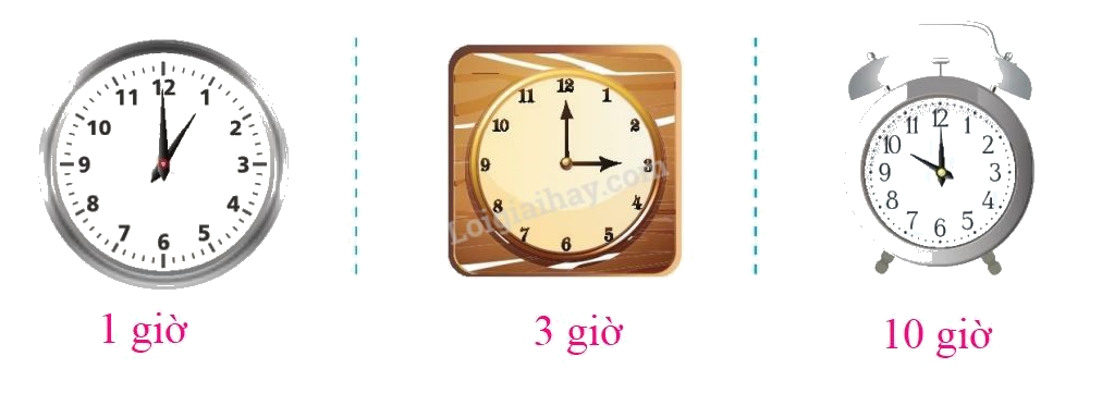 Toán lớp 1 trang 166 - Ôn tập về thời gian - SGK Cánh diều 0 2
