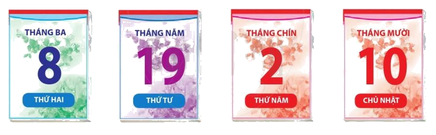 Toán lớp 1 trang 166 - Ôn tập về thời gian - SGK Cánh diều 3 1
