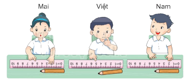 Toán lớp 1 trang 32 - Bài 26: Đơn vị đo độ dài - SGK Kết nối tri thức 1