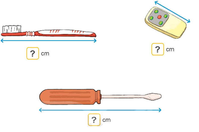 Toán lớp 1 trang 36 - Bài 27: Thực hành ước lượng và đo độ dài - SGK Kết nối tri thức 5