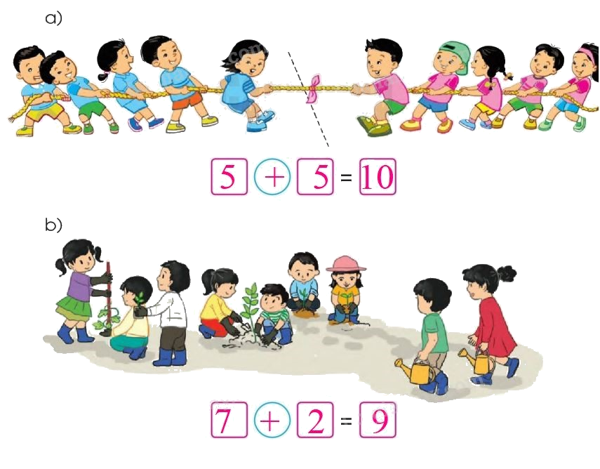 Toán lớp 1 trang 48 - Phép cộng trong phạm vi 10 (tiếp theo) - SGK Cánh diều 2 2