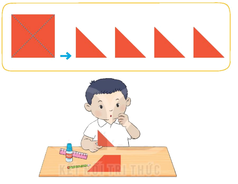 Toán lớp 1 trang 50 - Bài 8: Thực hành lắp ghép, xếp hình - SGK Kết nối tri thức 1 1