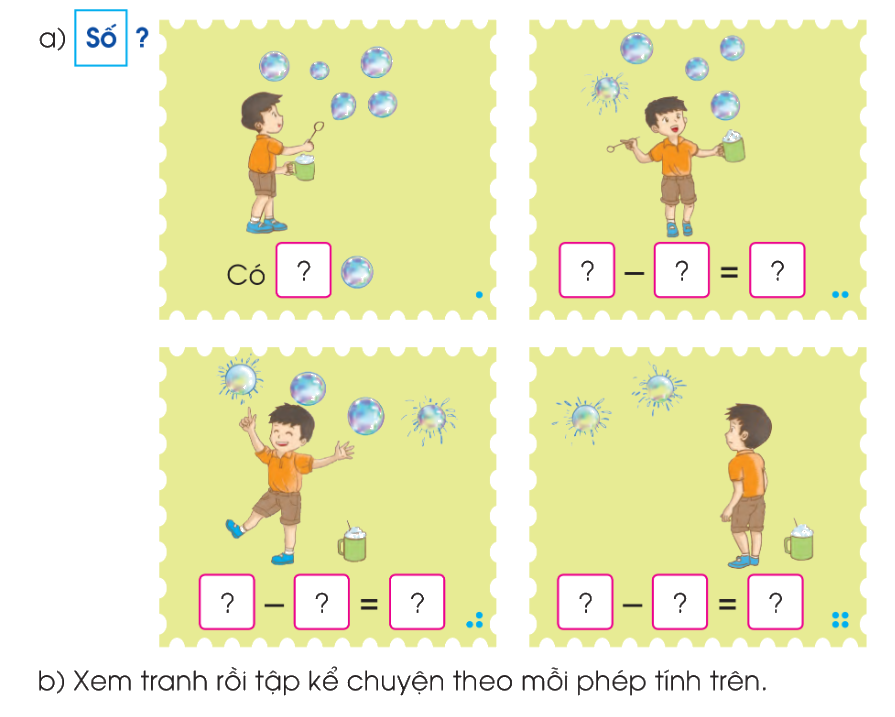 Toán lớp 1 trang 60 - Phép trừ trong phạm vi 6 (tiếp theo) - SGK Cánh diều 4 1