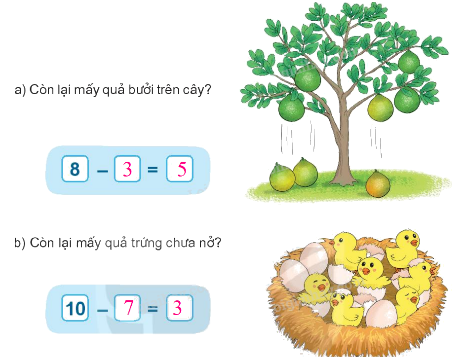 Toán lớp 1 trang 68 - Bài 11: Phép trừ trong phạm vi 10 - SGK Kết nối tri thức 0 2