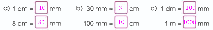Toán lớp 3 trang 12 - Mi-li-mét - SGK Cánh diều 1 2