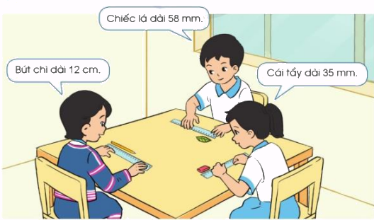 Toán lớp 3 trang 12 - Mi-li-mét - SGK Cánh diều 3 1