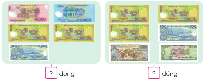 Toán lớp 3 trang 58 - Tiền Việt Nam - SGK Cánh diều 1