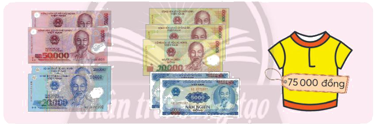 Toán lớp 3 trang 75 - Tiền Việt Nam - SGK Chân trời sáng tạo 6 1