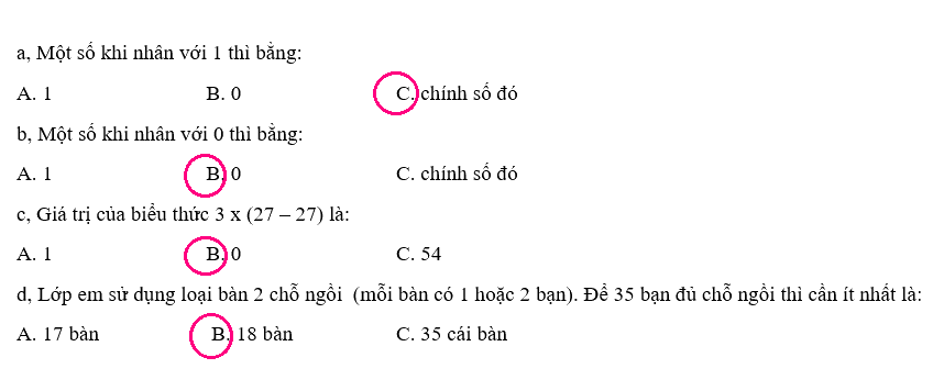 Toán lớp 3 trang 89 - Ôn tập các phép tính - SGK Chân trời sáng tạo 9 2
