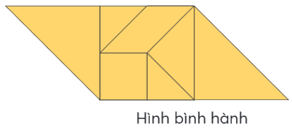 Toán lớp 4 trang 32 - Bài 56: Xếp hình, vẽ hình - SGK chân trời sáng tạo 1