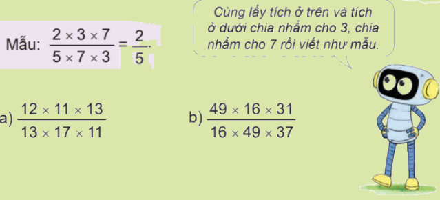Toán lớp 4 trang 60 - Bài 56: Rút gọn phân số - SGK Kết nối tri thức 6