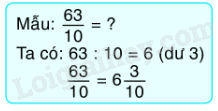 Toán lớp 5 Bài 10. Hỗn số - SGK Bình Minh 2 1