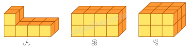 Toán lớp 5 Bài 111. Thể tích - SGK Bình Minh 2 1
