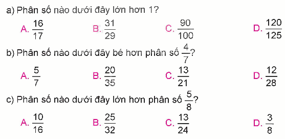 Toán lớp 5 Bài 3. Ôn tập phân số - SGK kết nối tri thức 6 1
