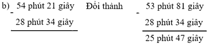 Toán lớp 5 Bài 79. Trừ số đo thời gian - SGK chân trời sáng tạo 1 2